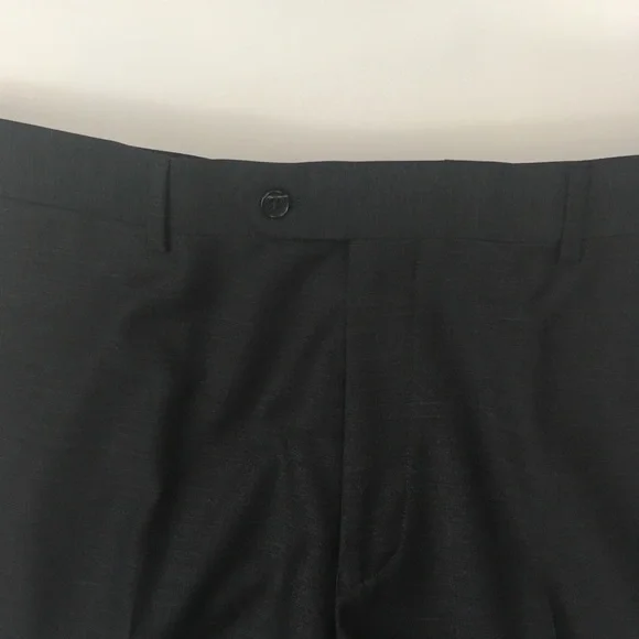 New tiglio mens suit solid gray 42r made in italy 2 piece 100% wool nwt ea0190